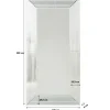 Lustro wiszące Linea Rectangular 200x100 cm srebrne