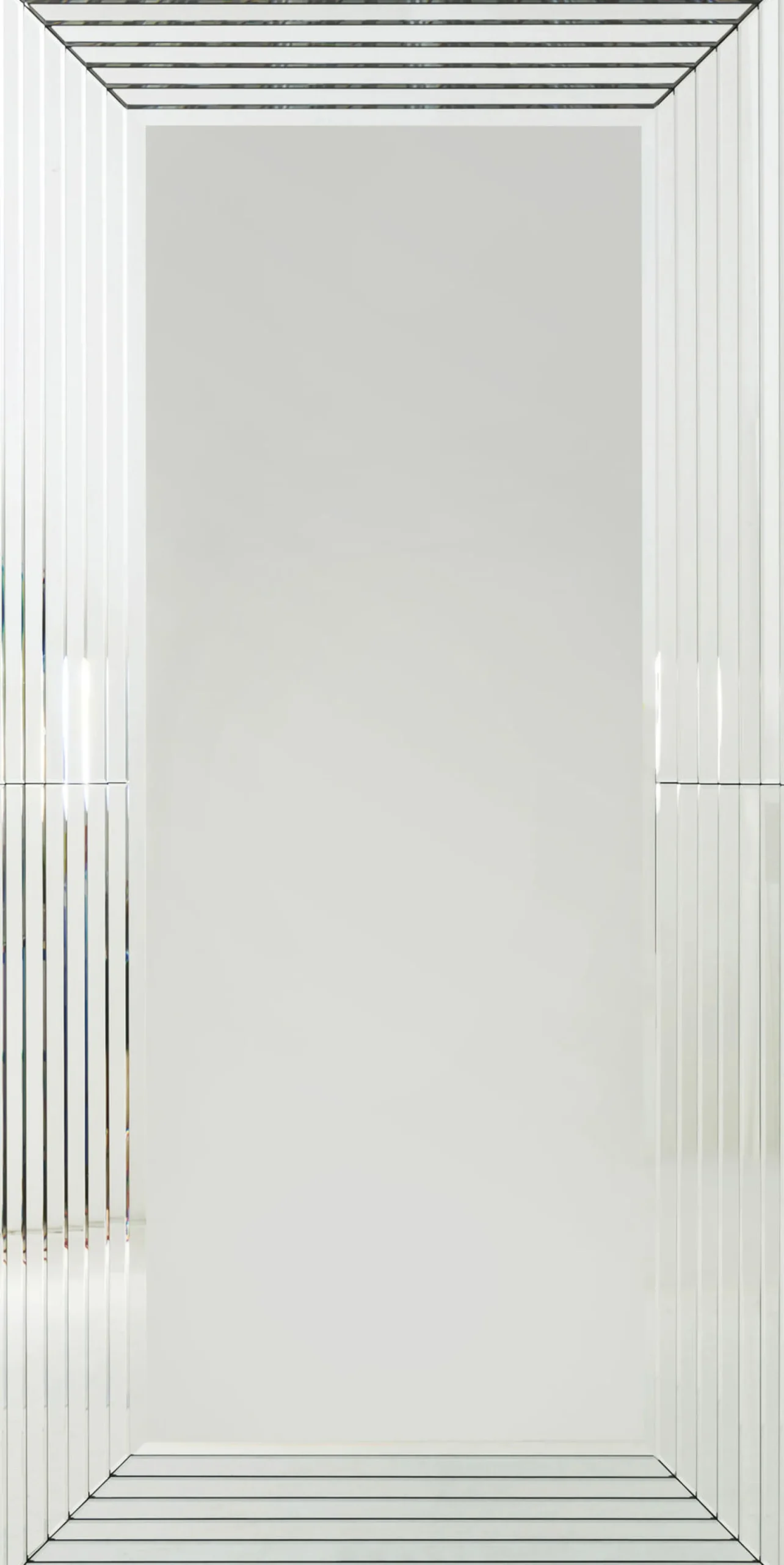 Lustro wiszące Linea Rectangular 200x100 cm srebrne