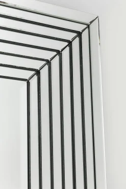 Lustro wiszące Linea Rectangular 200x100 cm srebrne