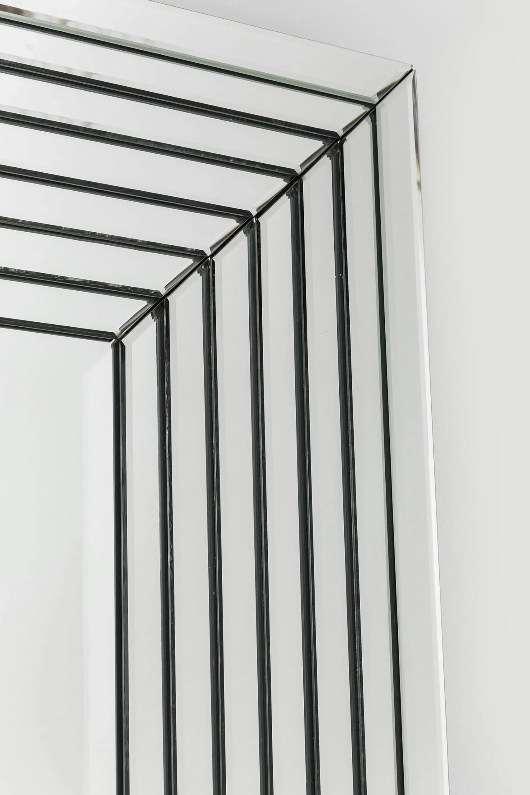 Lustro wiszące Linea Rectangular 200x100 cm srebrne