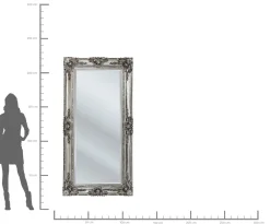 Lustro wiszące Royal Residence 203x104 cm srebrne