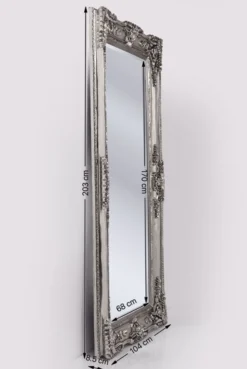 Lustro wiszące Royal Residence 203x104 cm srebrne