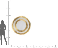Lustro wiszące Solare Gold Ø132 cm złote