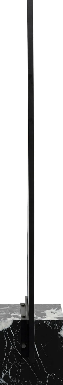 Lustro z czarną ramą 46x180 cm podstawa z marmuru