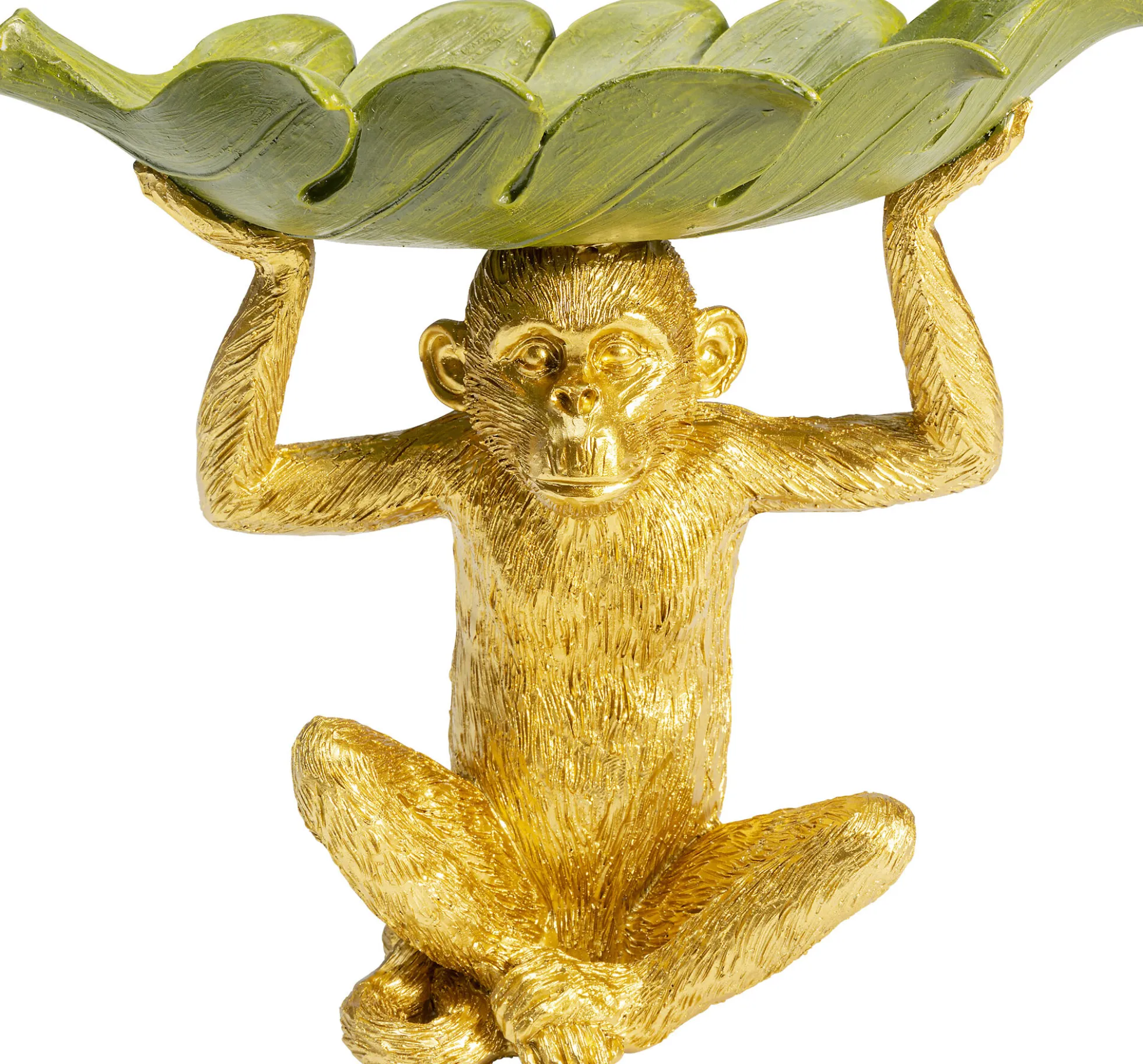 Misa dekoracyjna Banana Leaf 24x22 cm zielono-złota