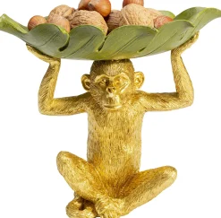Misa dekoracyjna Banana Leaf 24x22 cm zielono-złota