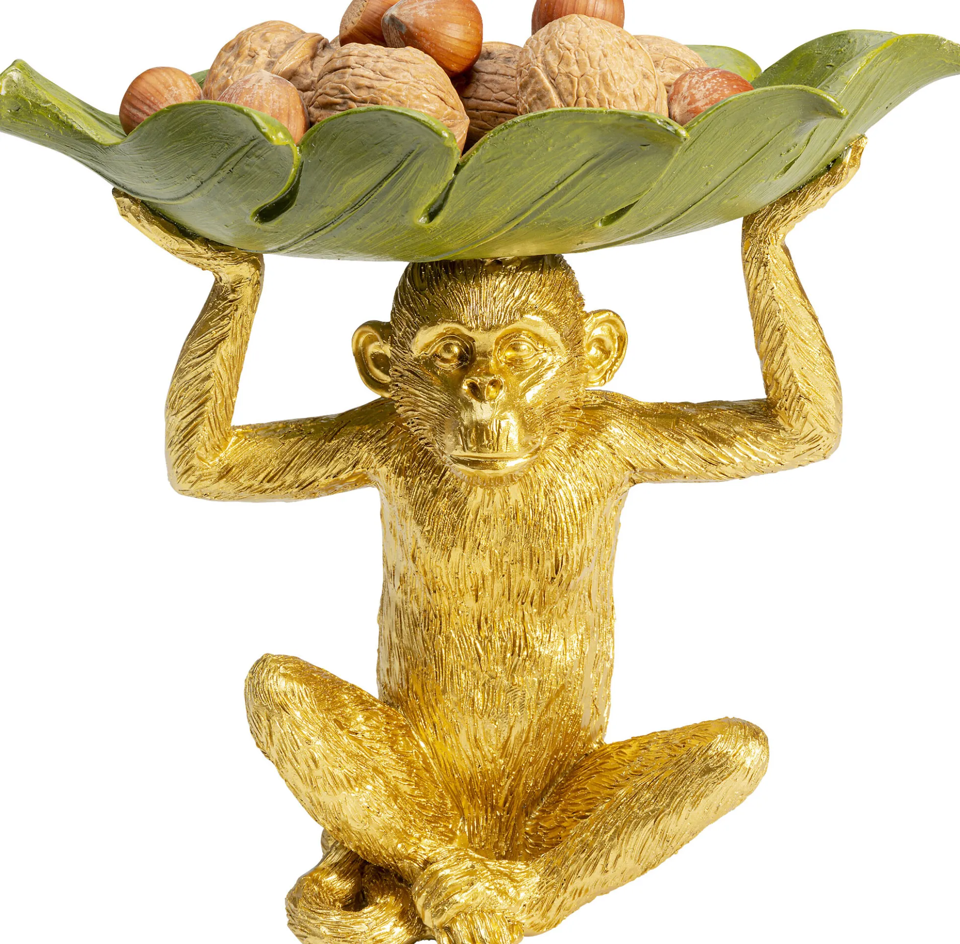 Misa dekoracyjna Banana Leaf 24x22 cm zielono-złota