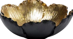 Misa dekoracyjna Flower Bloom Ø25 cm czarno-złota