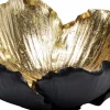 Misa dekoracyjna Flower Bloom Ø20 cm czarno-złota