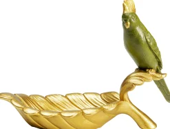 Miseczka dekoracyjna Parrot Guard 21x14 cm zielono-złota