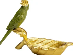 Miseczka dekoracyjna Parrot Guard 21x14 cm zielono-złota