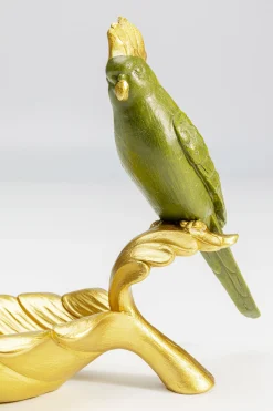 Miseczka dekoracyjna Parrot Guard 21x14 cm zielono-złota
