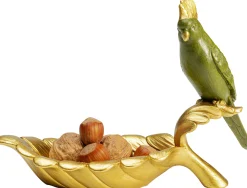 Miseczka dekoracyjna Parrot Guard 21x14 cm zielono-złota