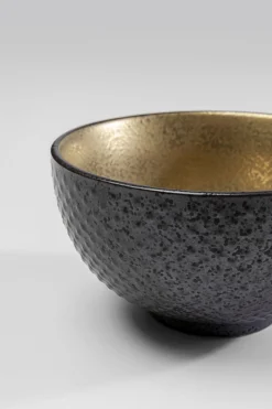 Miseczka na przekąski z porcelany czarno-złota Ø11 cm 250 ml