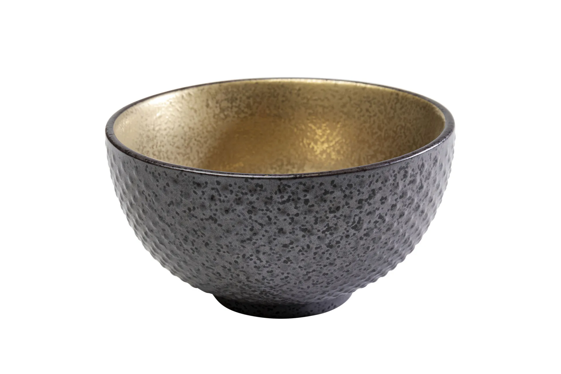 Miseczka na przekąski z porcelany czarno-złota Ø11 cm 250 ml