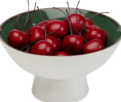 Miska na przekąski zielona porcelana Ø17 cm 500 ml