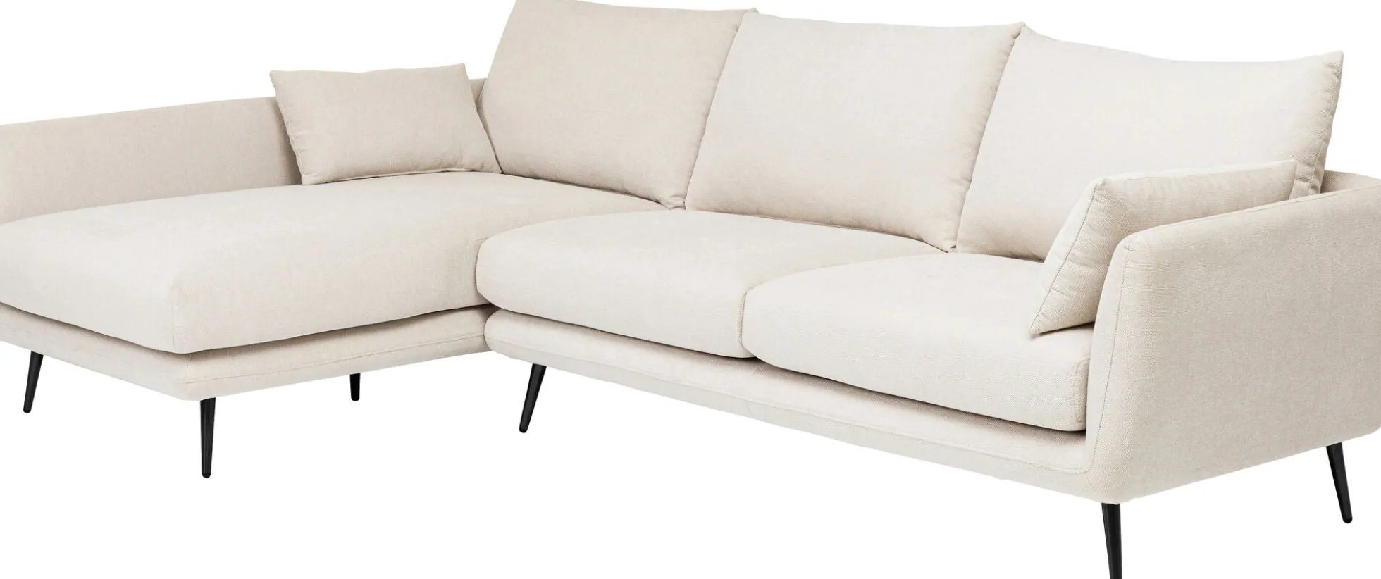 Narożnik Amalfi 275x159 cm kremowy lewy