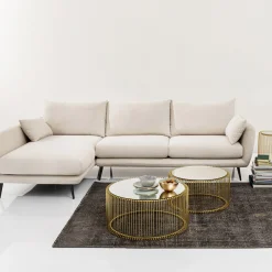 Narożnik Amalfi 275x159 cm kremowy lewy