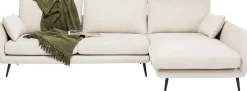 Narożnik Amalfi 275x159 cm kremowy prawy