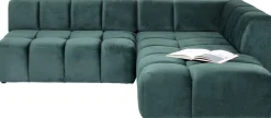 Narożnik Belami 265x210 cm ciemnozielony prawy