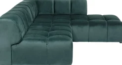 Narożnik Belami 265x210 cm ciemnozielony prawy