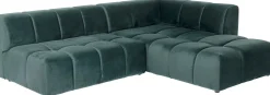 Narożnik Belami 265x210 cm ciemnozielony prawy