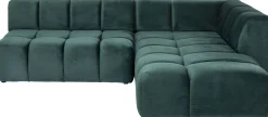 Narożnik Belami 265x210 cm ciemnozielony prawy