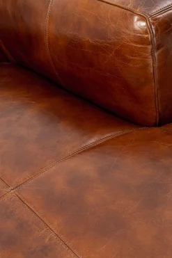Narożnik Cubetto 270x170 cm brązowy skóra naturalna - prawy