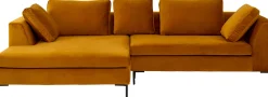 Narożnik Gianni Velvet złoty 290cm lewy