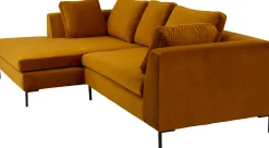 Narożnik Gianni Velvet złoty 290cm lewy