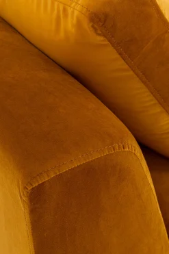 Narożnik Gianni Velvet złoty 290cm prawy