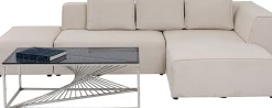 Narożnik Infinity Ottomane 306x182 cm kremowy prawy