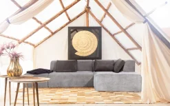 Narożnik Infinity szary 302x182 cm prawostronny