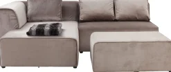 Narożnik Infinity Velvet 306x182 cm taupe lewy