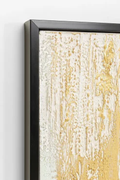 Obraz Abstract 80x120 cm biało-złoty