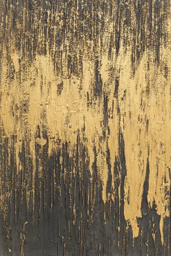 Obraz Abstract 80x120 cm czarno-złoty