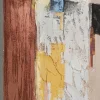 Obraz abstrakcja do salonu kolorowy ręcznie malowany 90x120 cm