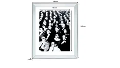 Obraz Audience 86x106 cm - rama lustrzana