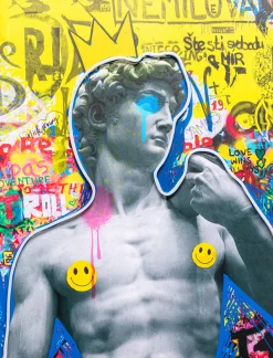Obraz David Graffiti LED 60x80cm