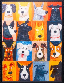 Obraz Dog Faces 90x120cm