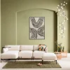 Obraz do salonu artystyczne wzory czarne 73x113 cm