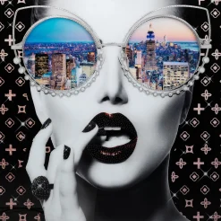Obraz do salonu nowoczesny Nowy Jork 120x120 cm