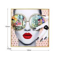 Obraz do salonu nowoczesny Times Square 120x120 cm