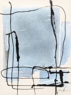 Obraz Dust Niebieski 55x75cm