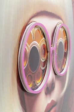 Obraz Fancy Blonde Lady LED 120x80cm