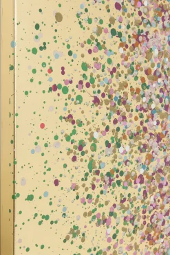 Obraz Flower Boat Złoty Różowy 40x50cm