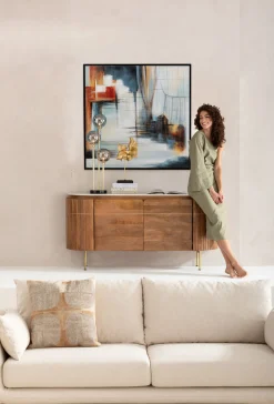 Obraz kolorowy ręcznie malowany motyw abstrakcyjny 100x100 cm