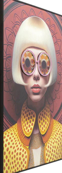 Obraz LED Fancy Blond Lady 75x55cm