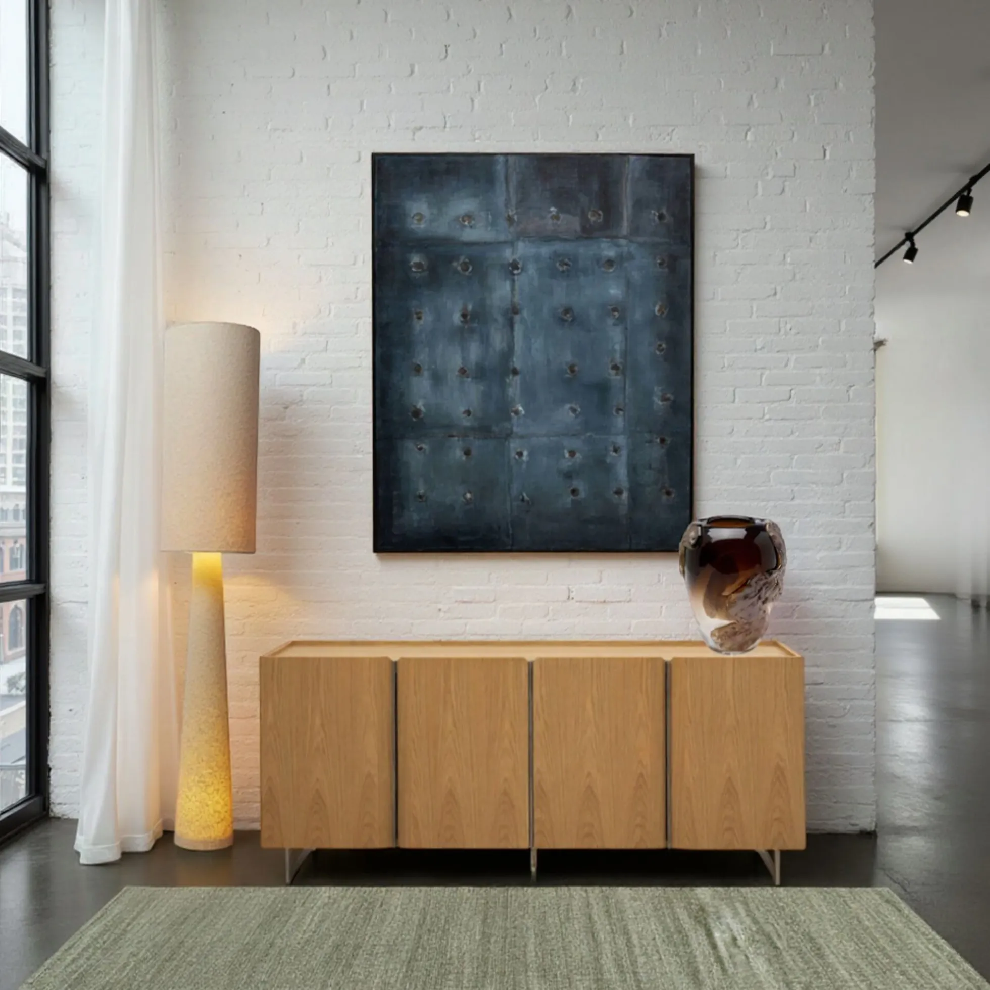 Obraz na płótnie Moody Blue 150x120cm