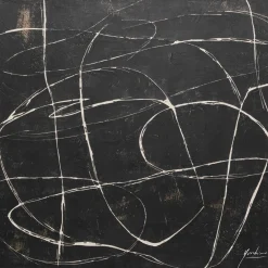 Obraz na płótnie Sketch czarny 120x120cm